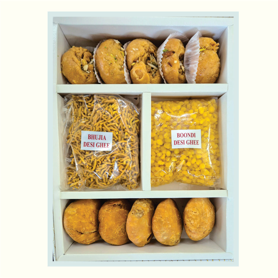 Boondi and Bhujia Box - Desi ghee
