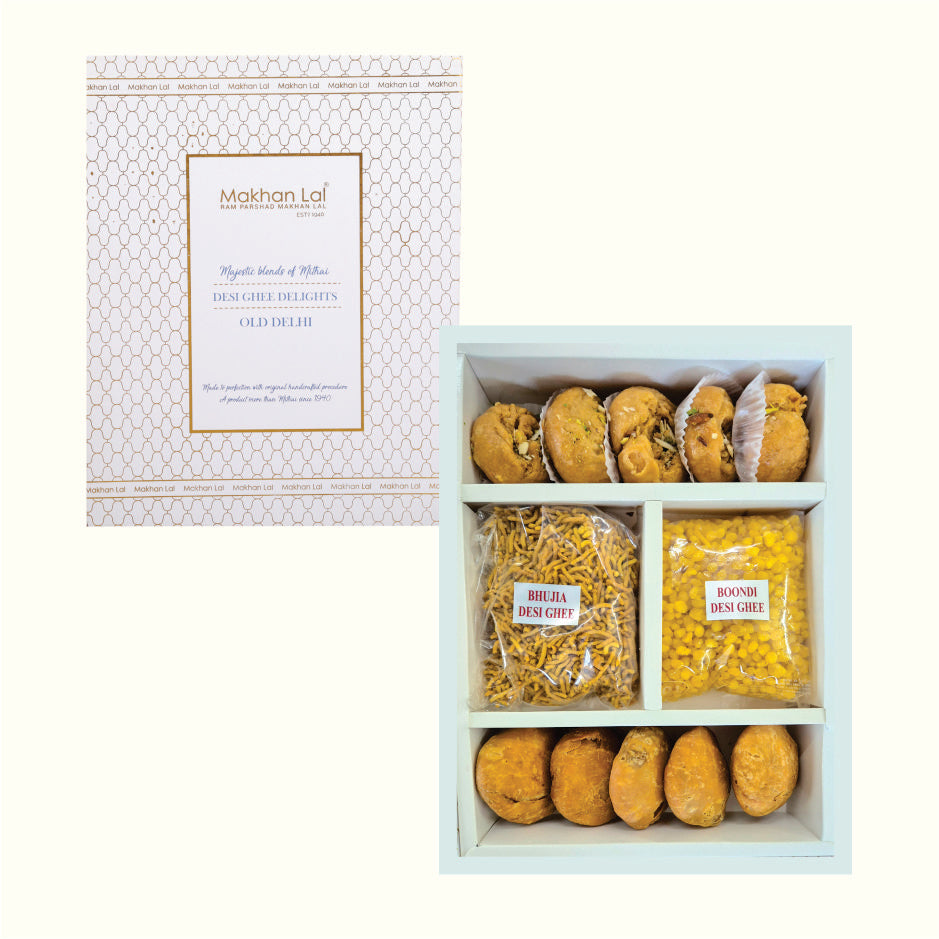 Boondi and Bhujia Box - Desi ghee