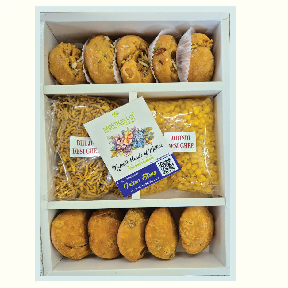 Boondi and Bhujia Box - Desi ghee