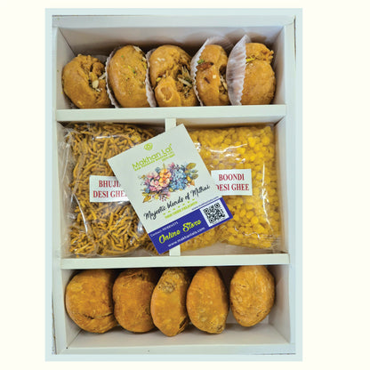 Boondi and Bhujia Box - Desi ghee