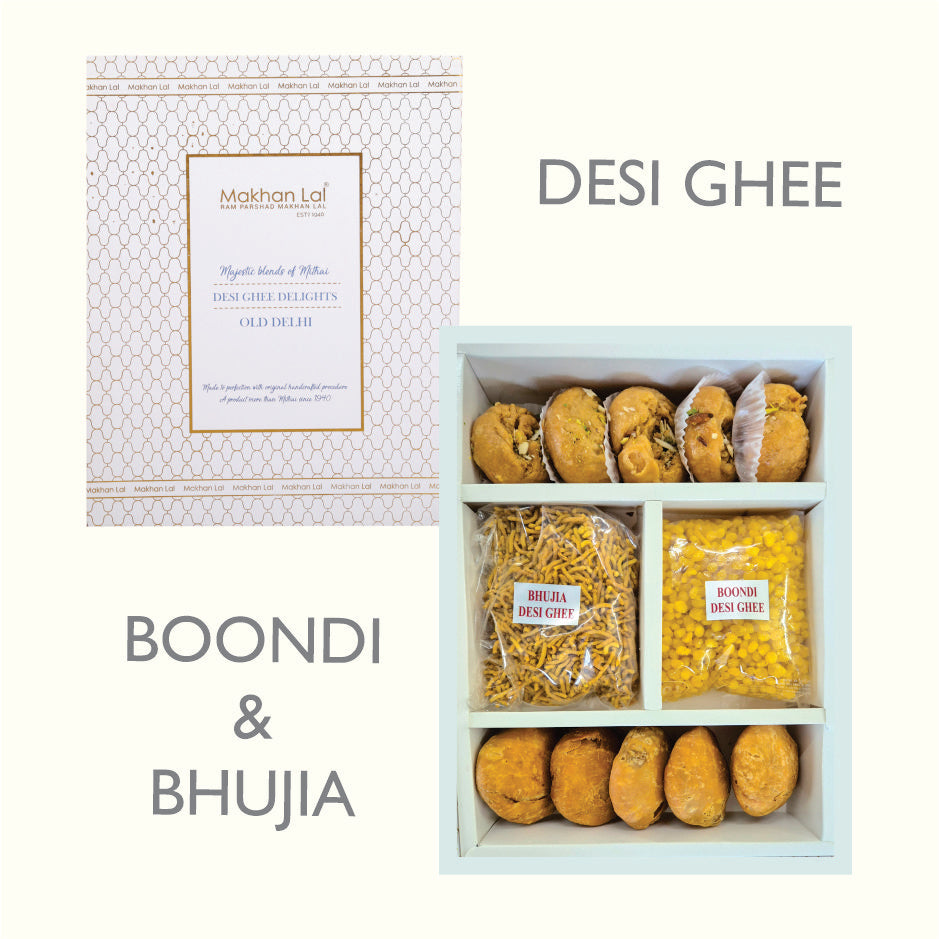 Boondi and Bhujia Box - Desi ghee